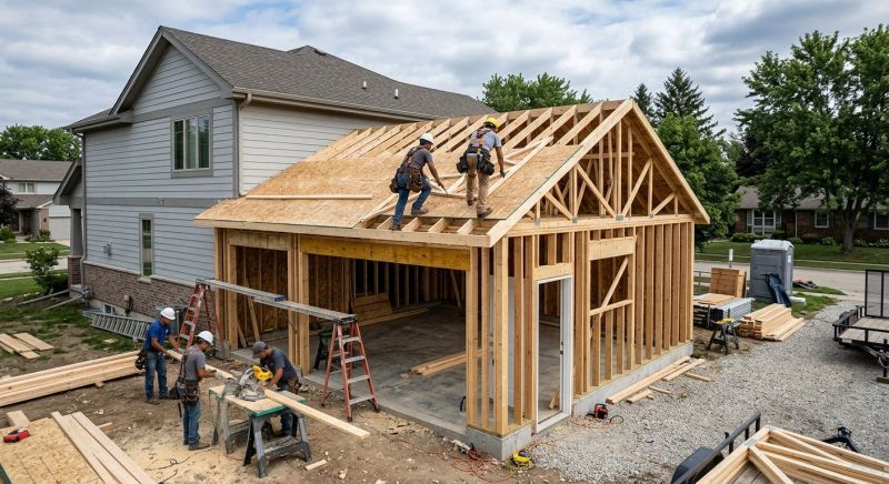 Detached Garage Construction in North Charleston, SC