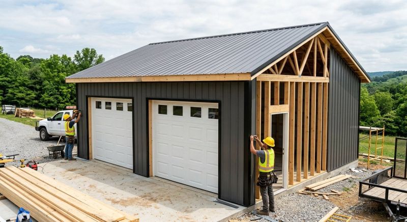 Metal Garage Construction in North Charleston, SC